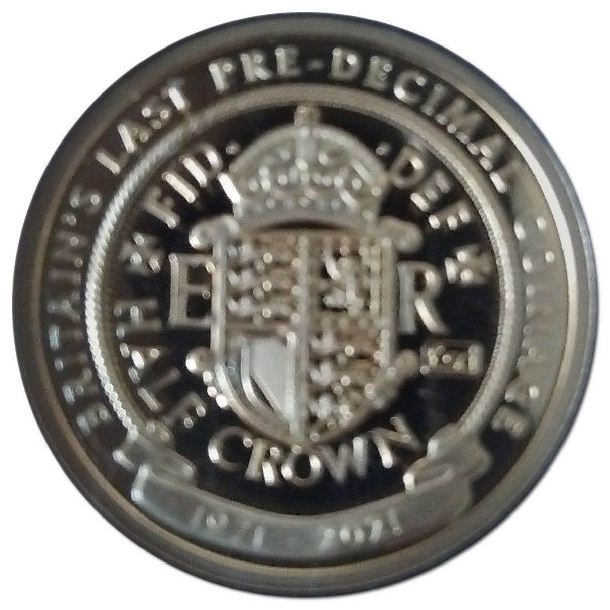 Gibraltar 2 Crowns - Elizabeth II Half Crown reverse