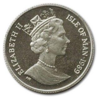 Isle of Man ⅒ Crown - Elizabeth II Persian Cat; Platinum obverse