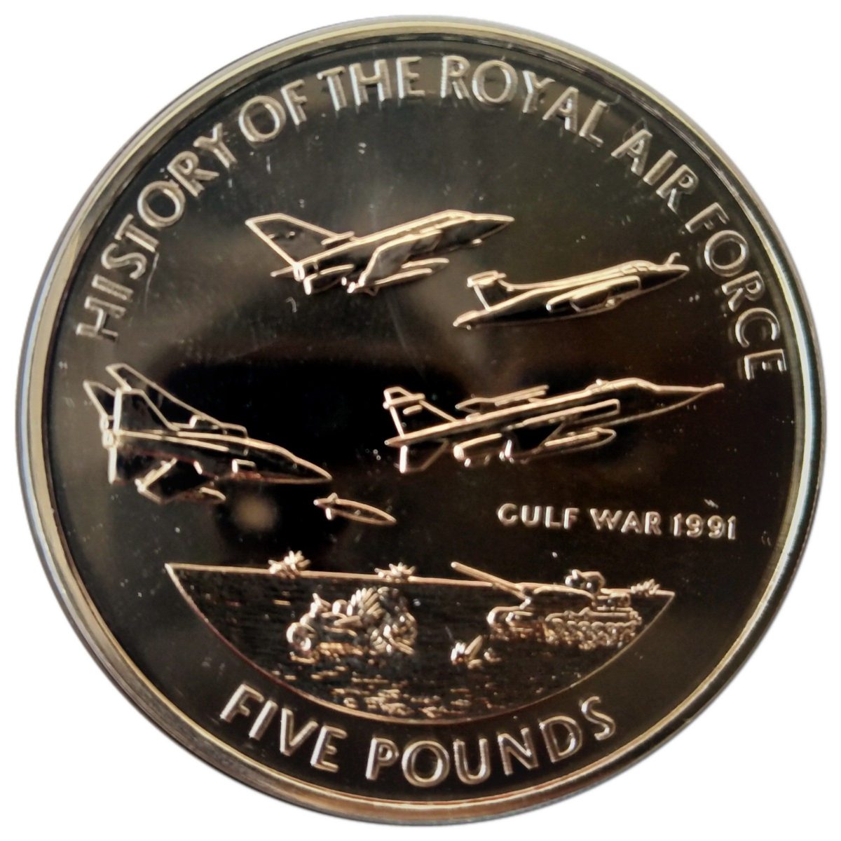 Guernsey 5 Pounds - Elizabeth II Gulf War