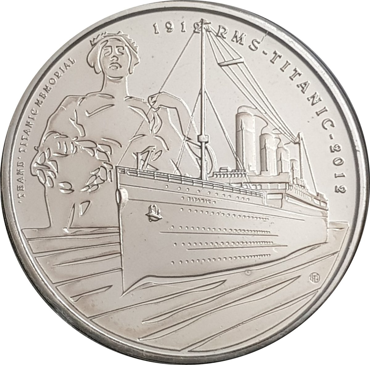 Alderney 5 Pounds - Elizabeth II Titanic