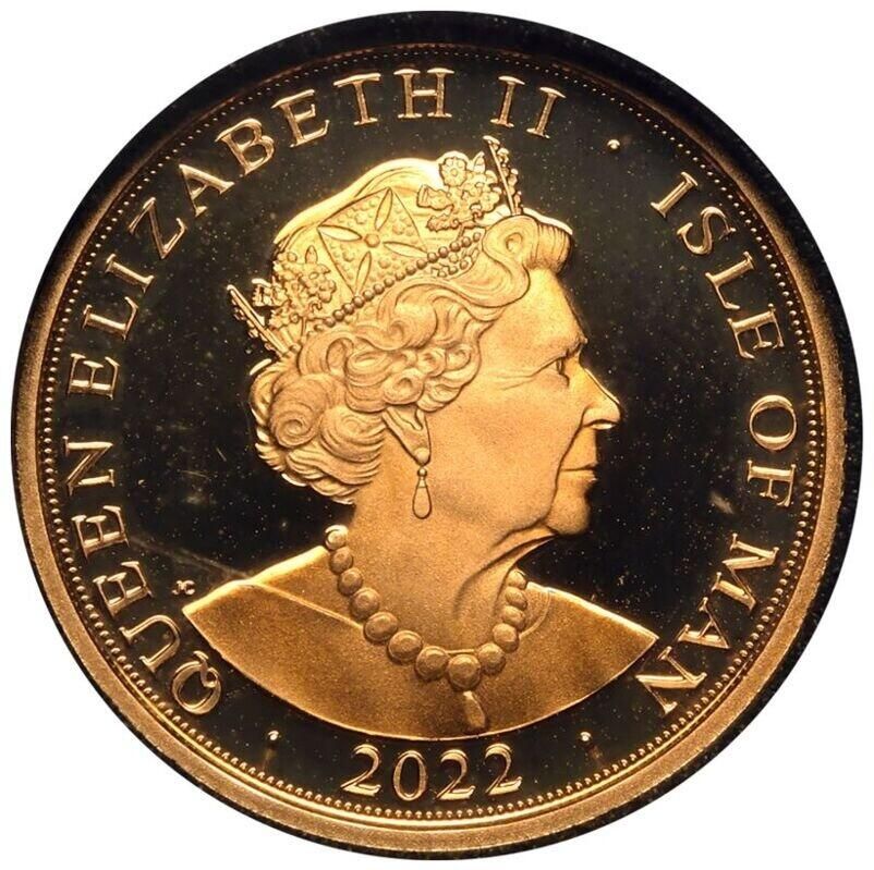 Isle of Man 1 Sovereign - Elizabeth II Prince William 40th Birthday; Gold Proof obverse