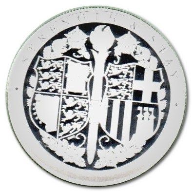 Gibraltar 5 Sovereigns - Elizabeth II Strength and Stay; Silver Proof