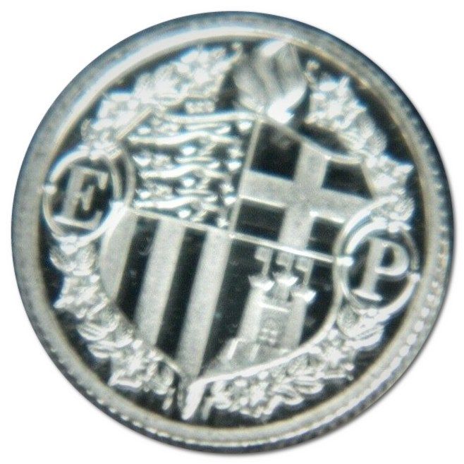 Gibraltar ¼ Sovereign - Elizabeth II Strength and Stay; Silver Proof reverse