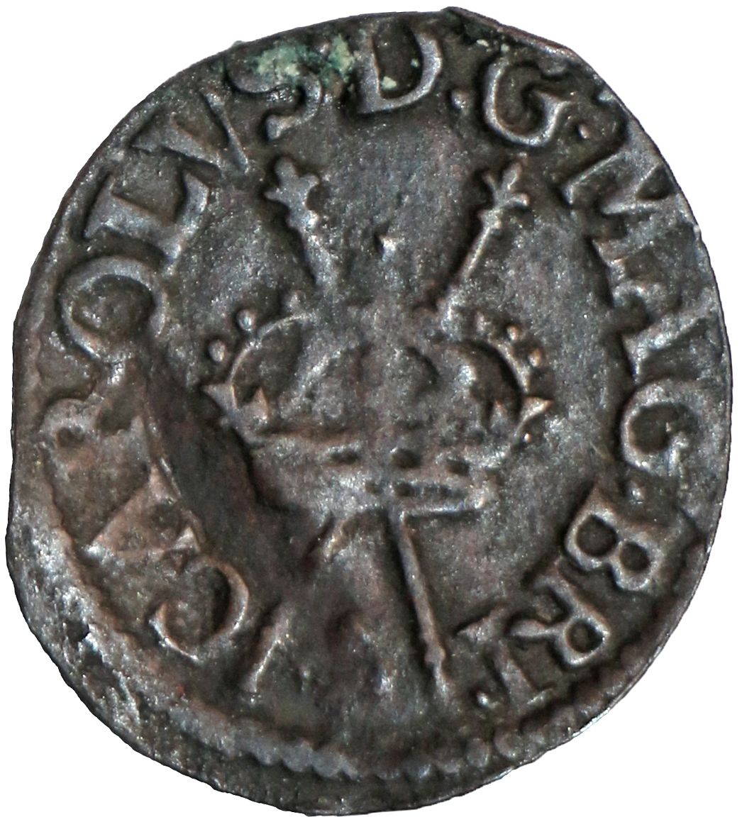 Ireland 1 Farthing - Charles I Maltravers issue; type 4 obverse