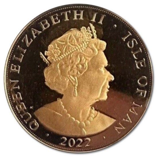 Isle of Man 2 Sovereigns - Elizabeth II Prince William 40th Birthday; Gold Proof obverse