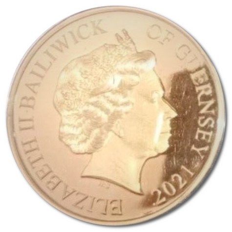 Guernsey 5 Pounds - Elizabeth II H.R.H. Prince Philip, Duke of Edinburgh; Gold Proof obverse