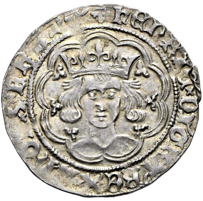 1 Groat - Henry VI unmarked issue obverse
