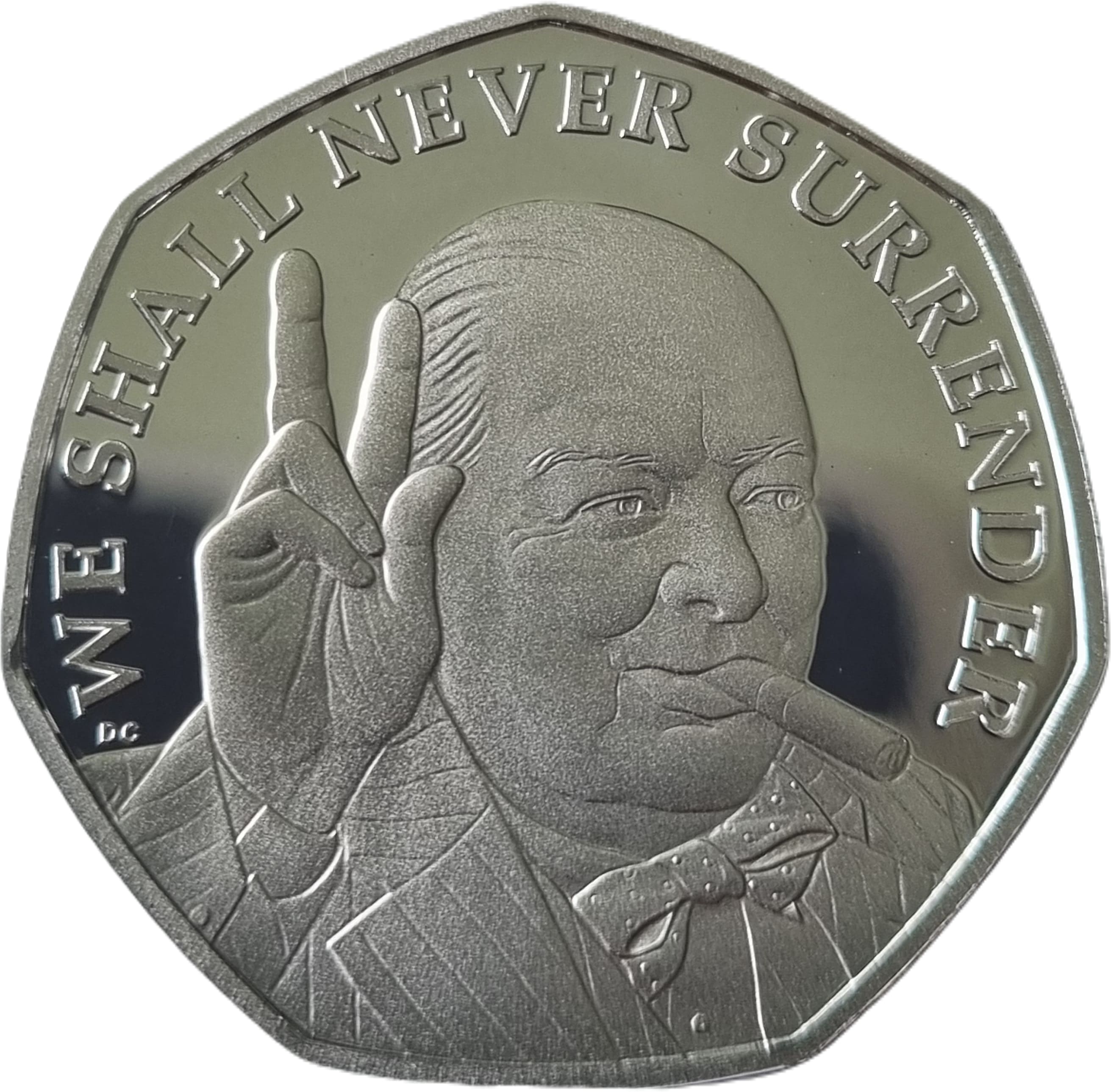 Gibraltar 50 Pence - Charles III Churchill