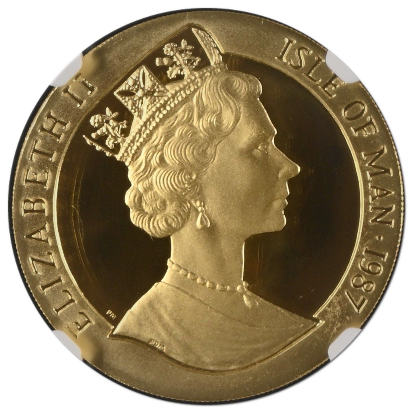 Isle of Man ½ Crown - Elizabeth II Bicentenary of America's Constitution obverse