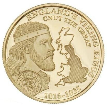 Gibraltar 20 Pounds - Elizabeth II Cnut the Great