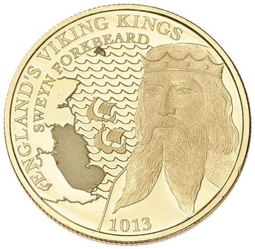 Gibraltar 10 Pounds - Elizabeth II Sweyn Forkbeard reverse
