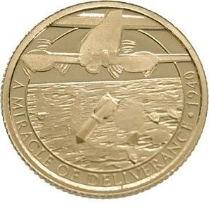 Gibraltar ¼ Sovereign - Elizabeth II Miracle of Dunkirk