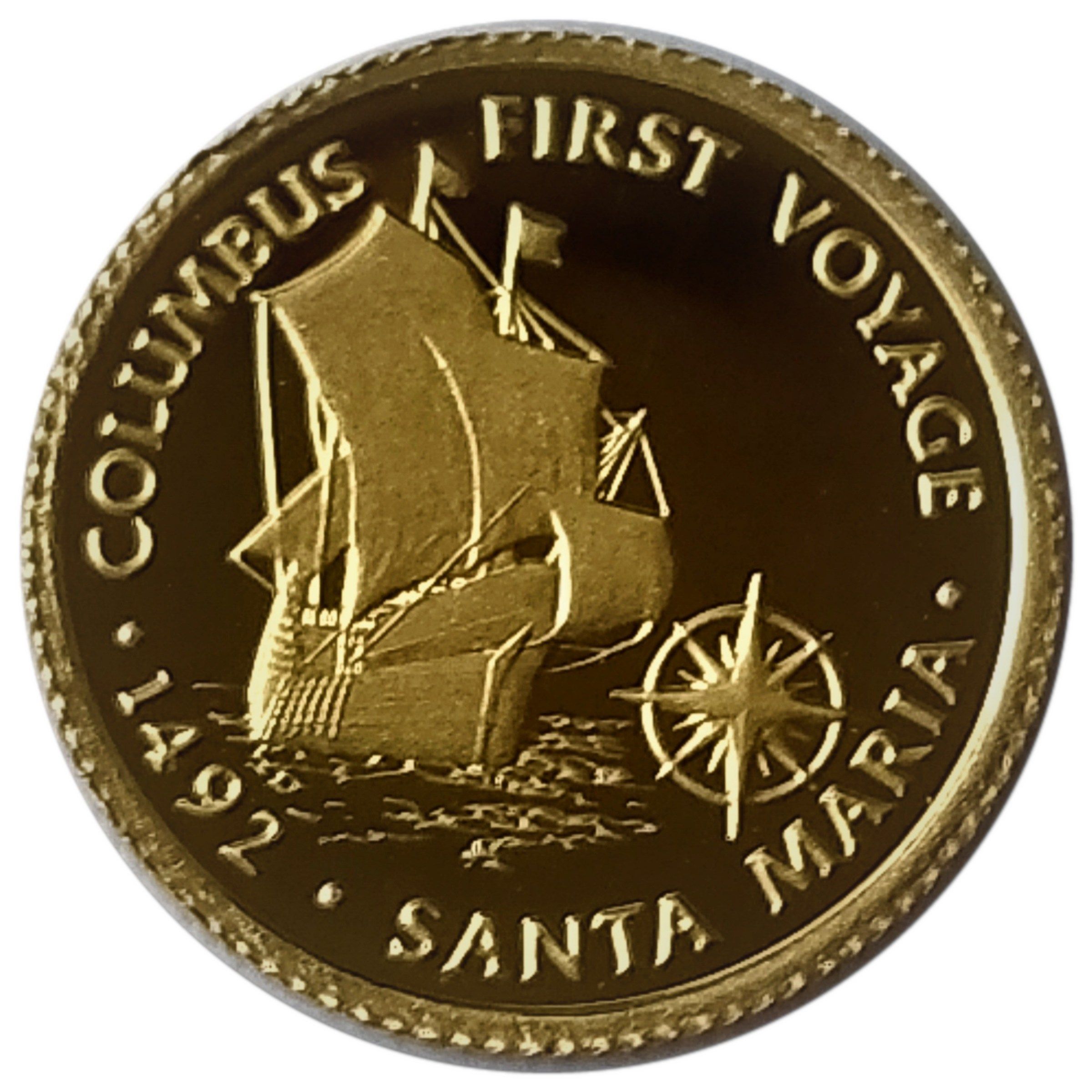 Gibraltar 1/25 Crown - Elizabeth II Columbus First Voyage