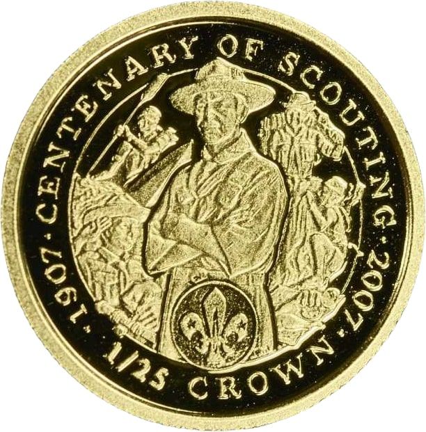 Isle of Man 1/25 Crown - Elizabeth II Scouting