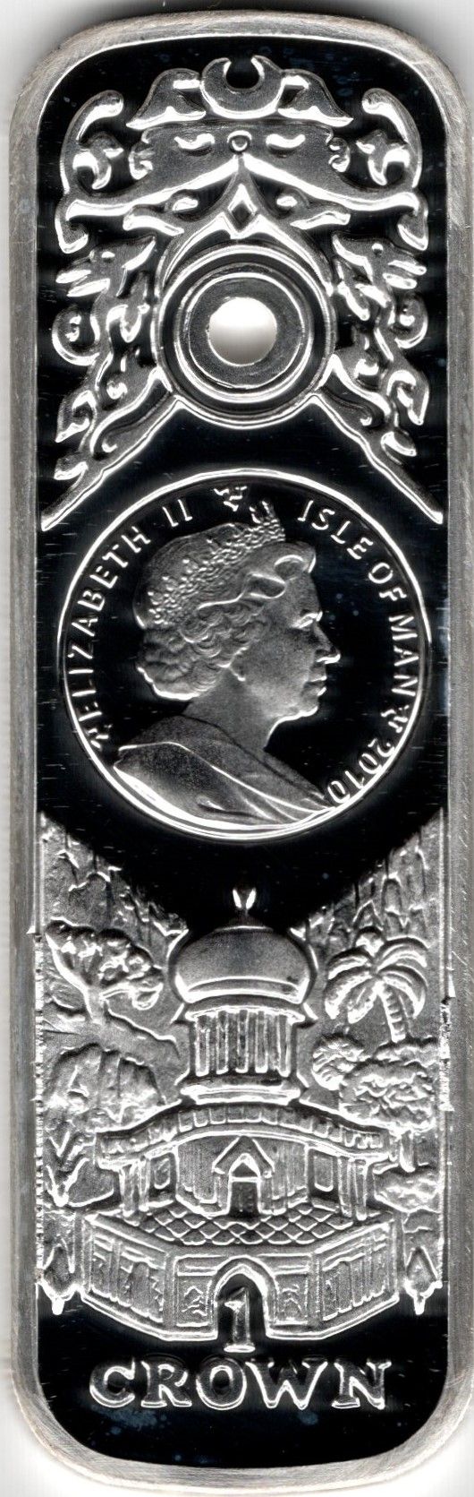 Isle of Man 1 Crown - Elizabeth II Kublai Khan obverse