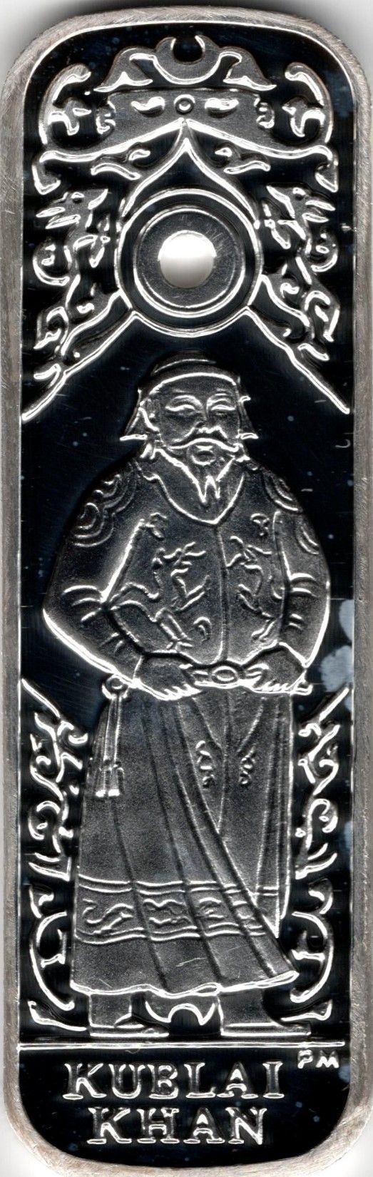 Isle of Man 1 Crown - Elizabeth II Kublai Khan