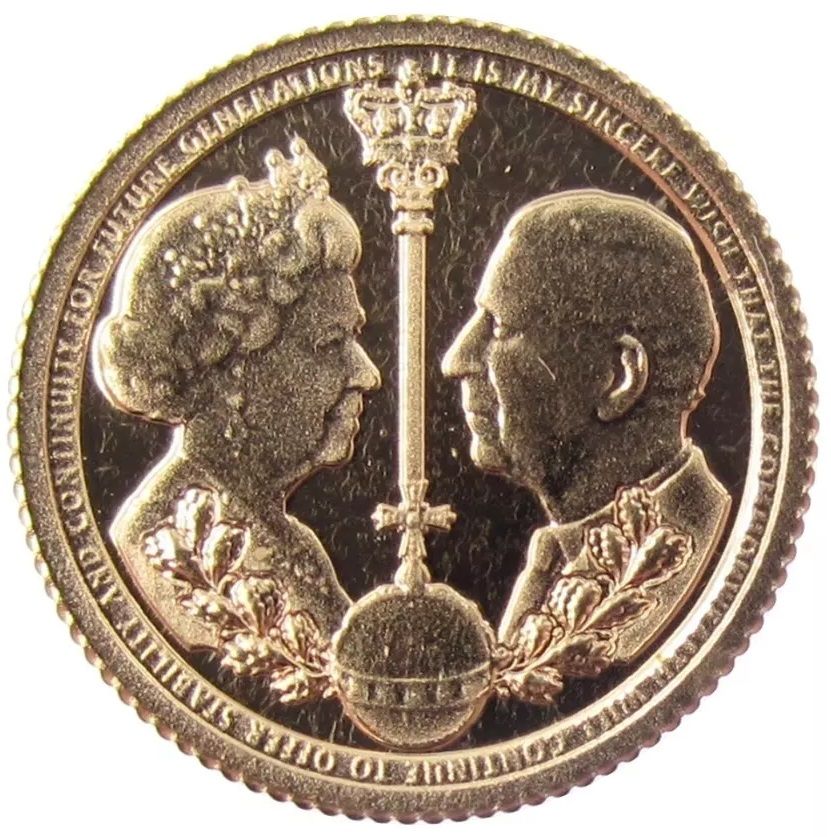 Gibraltar ¼ Sovereign - Charles III King's Accession