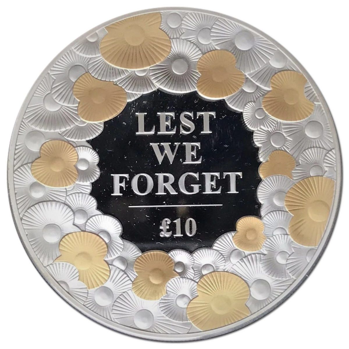 Jersey 10 Pounds - Elizabeth II Remembrance Day 2015; Silver Proof