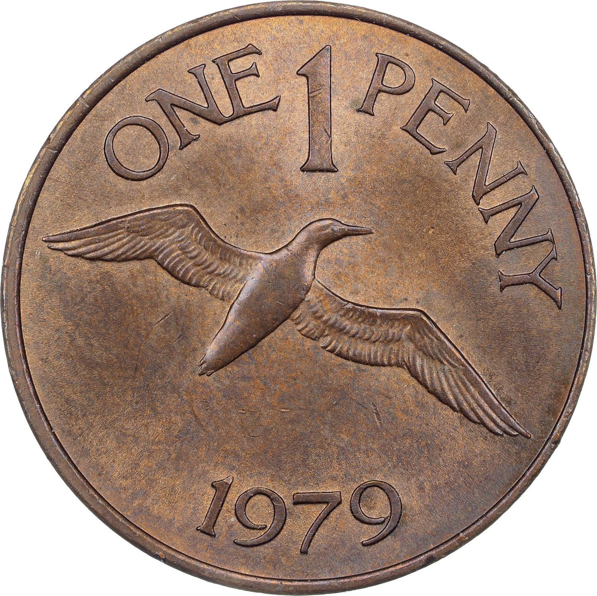 Guernsey 1 Penny - Elizabeth II