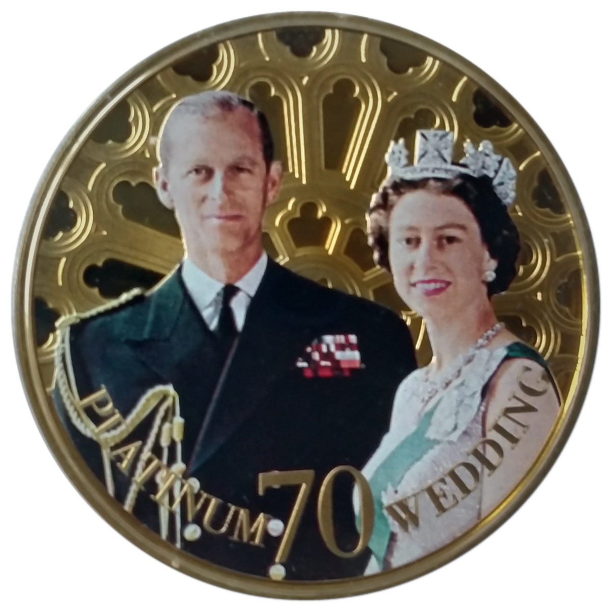 Jersey 50 Pence - Elizabeth II Platinum Wedding