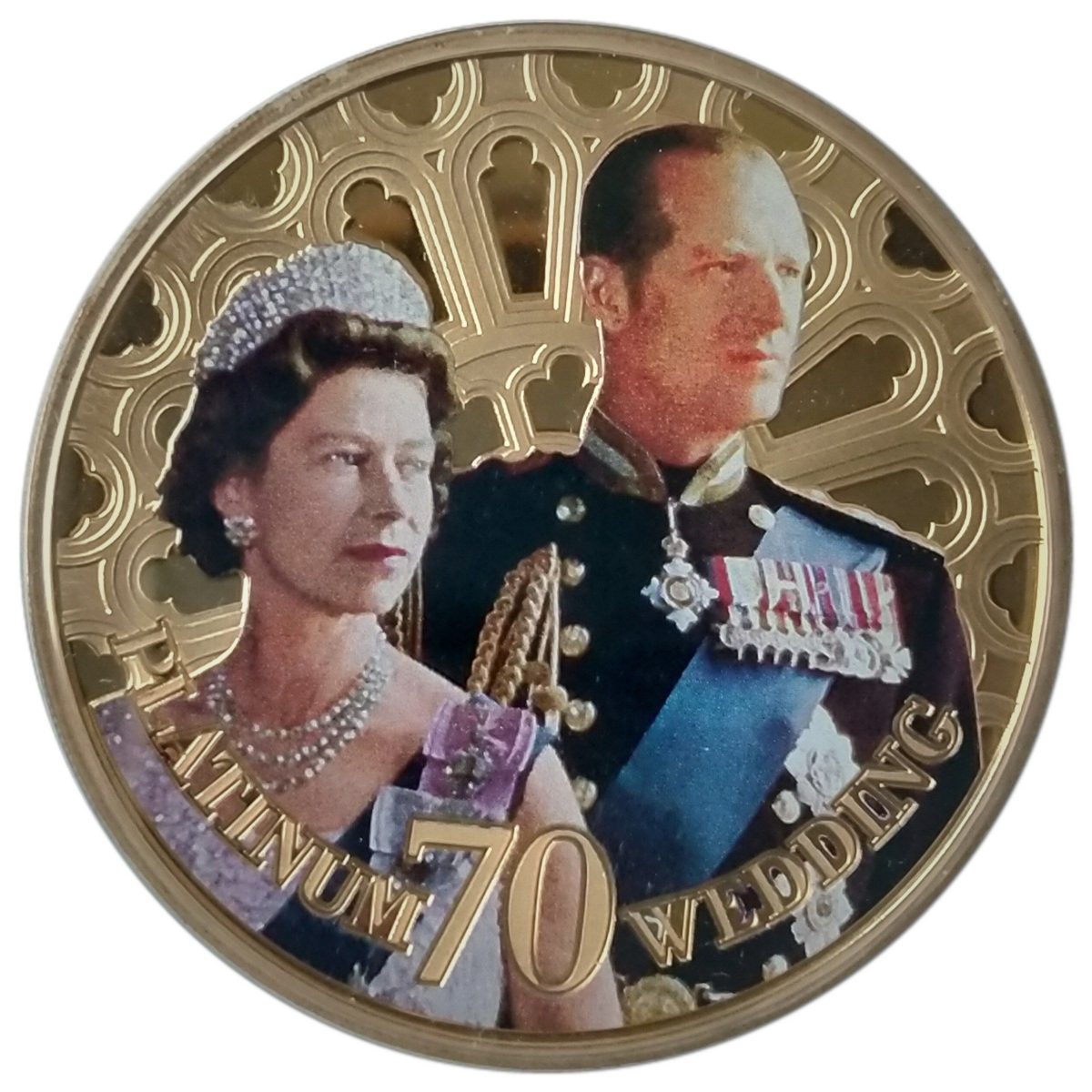 Jersey 50 Pence - Elizabeth II Platinum Wedding