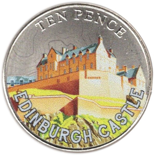 Isle of Man 10 Pence - Charles III Edinburgh Castle