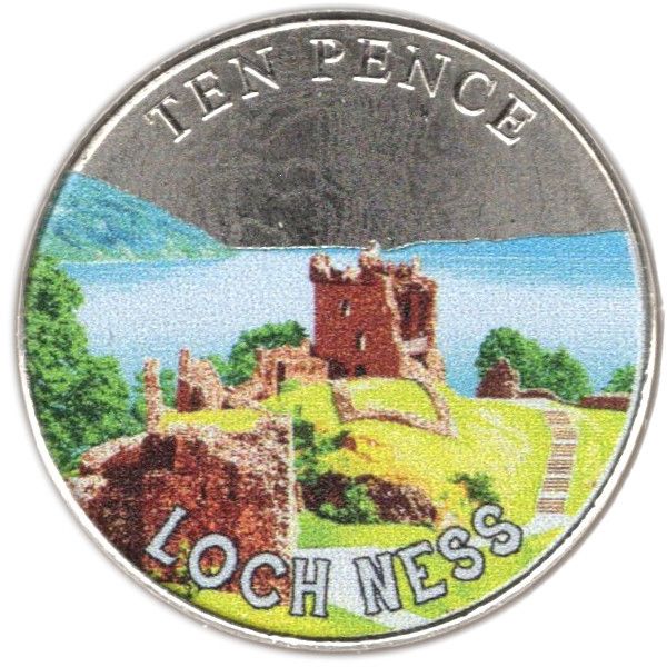 Isle of Man 10 Pence - Charles III Loch Ness reverse