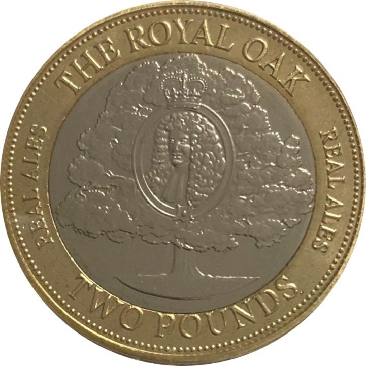 Gibraltar 2 Pounds - Charles III British Pubs - The Royal Oak