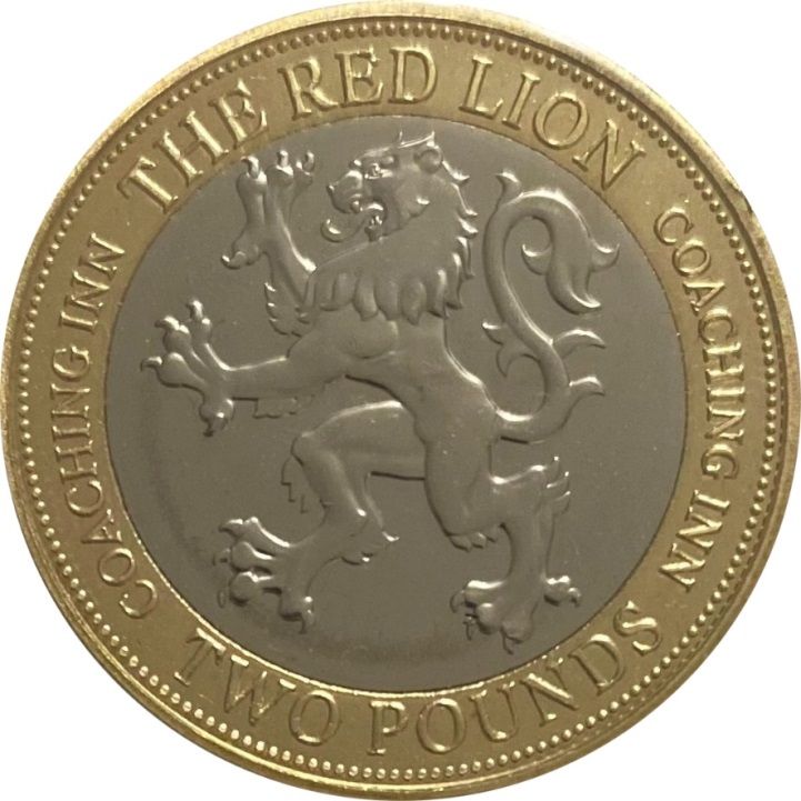 Gibraltar 2 Pounds - Charles III British Pubs - The Red Lion
