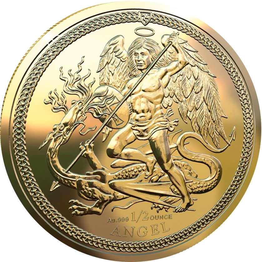 Isle of Man ½ Angel - Charles III Archangel Michael