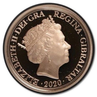 Gibraltar 1 Sovereign - Elizabeth II Strength and Stay obverse