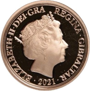 Gibraltar 1 Sovereign - Elizabeth II Catherine and William obverse