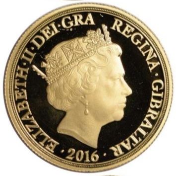 Gibraltar 2 Guineas - Elizabeth II 200th Ann. of the 1816 recoinage obverse