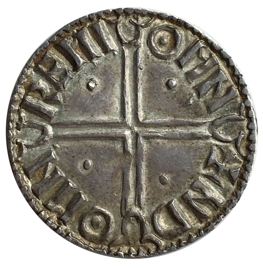 Hiberno-Norse Dublin 1 Penny In the name of Aethelred; Long cross