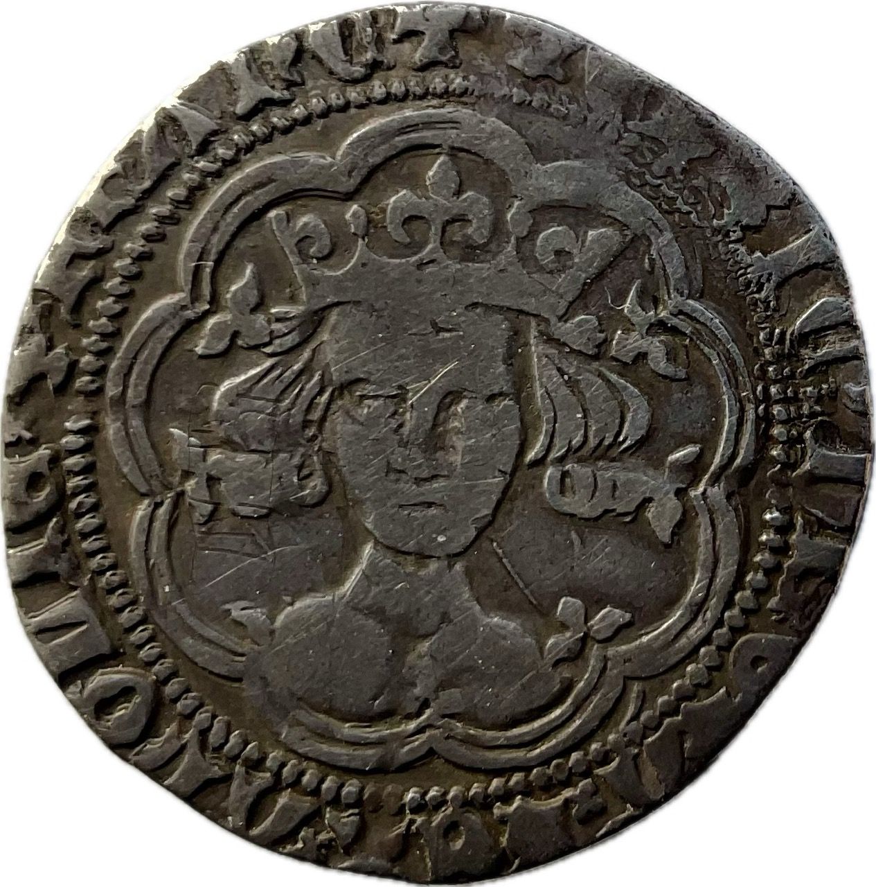 1 Groat - Henry V type B obverse