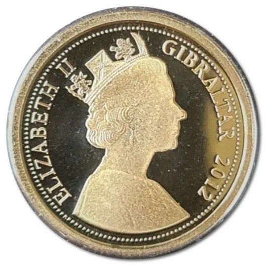 Gibraltar 1 Sovereign - Elizabeth II Diamond Jubilee obverse