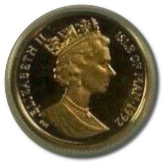 Isle of Man 1/25 Crown - Elizabeth II Siamese Cat obverse