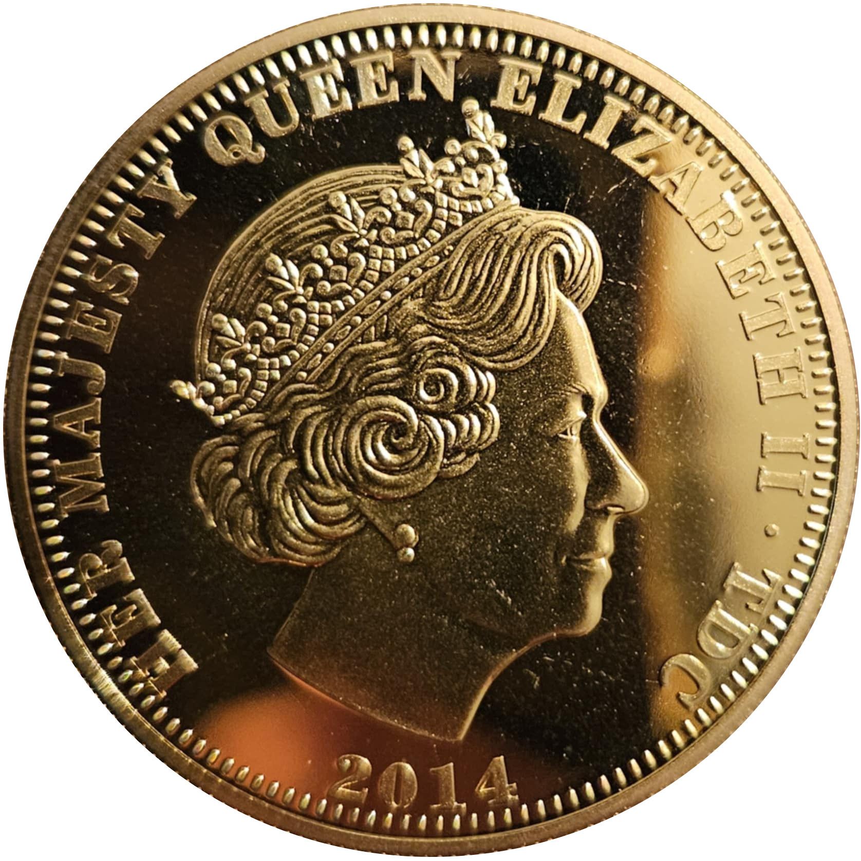 Tristan da Cunha 1 Crown - Elizabeth II 1966 World Championship obverse