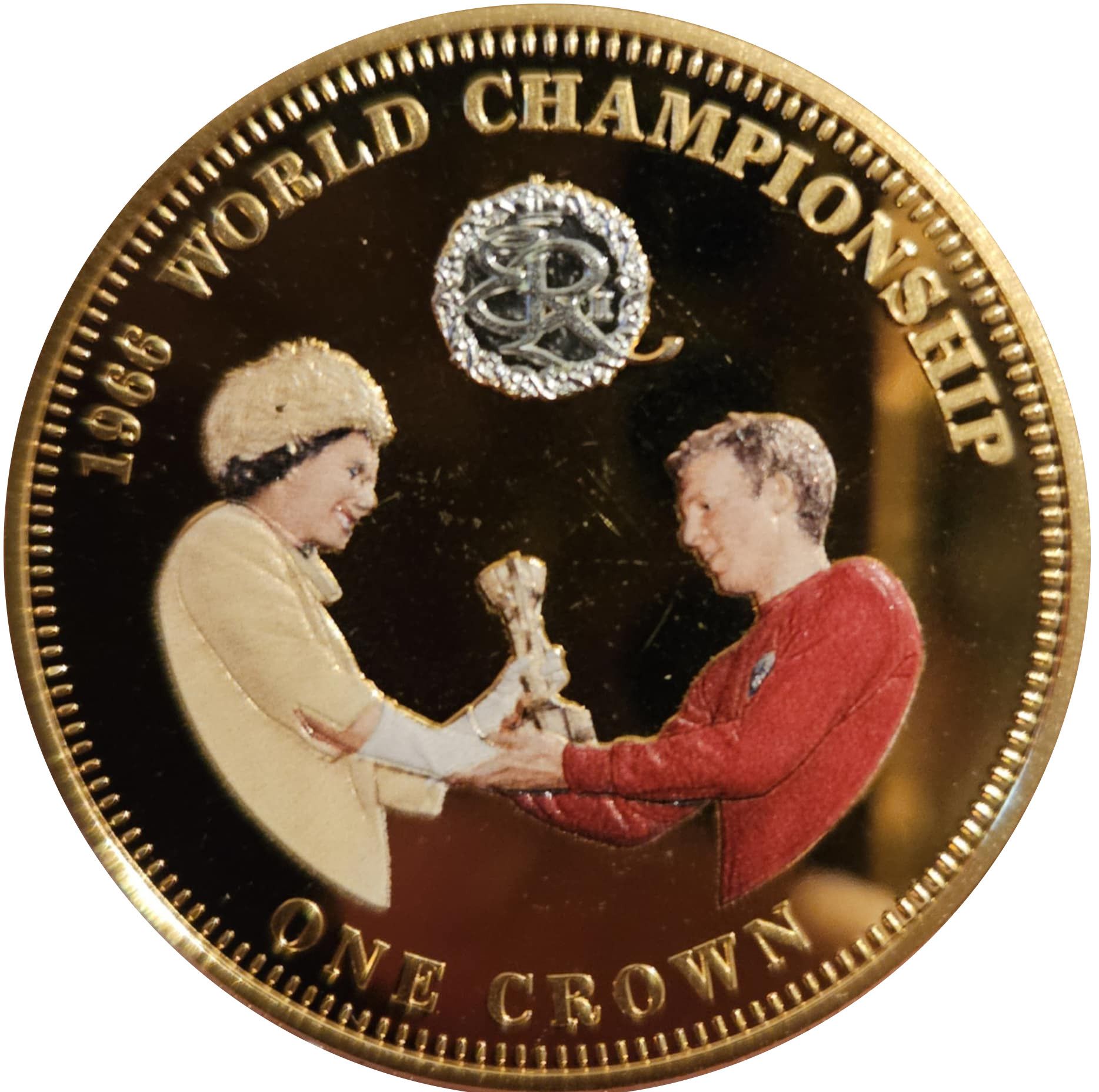 Tristan da Cunha 1 Crown - Elizabeth II 1966 World Championship