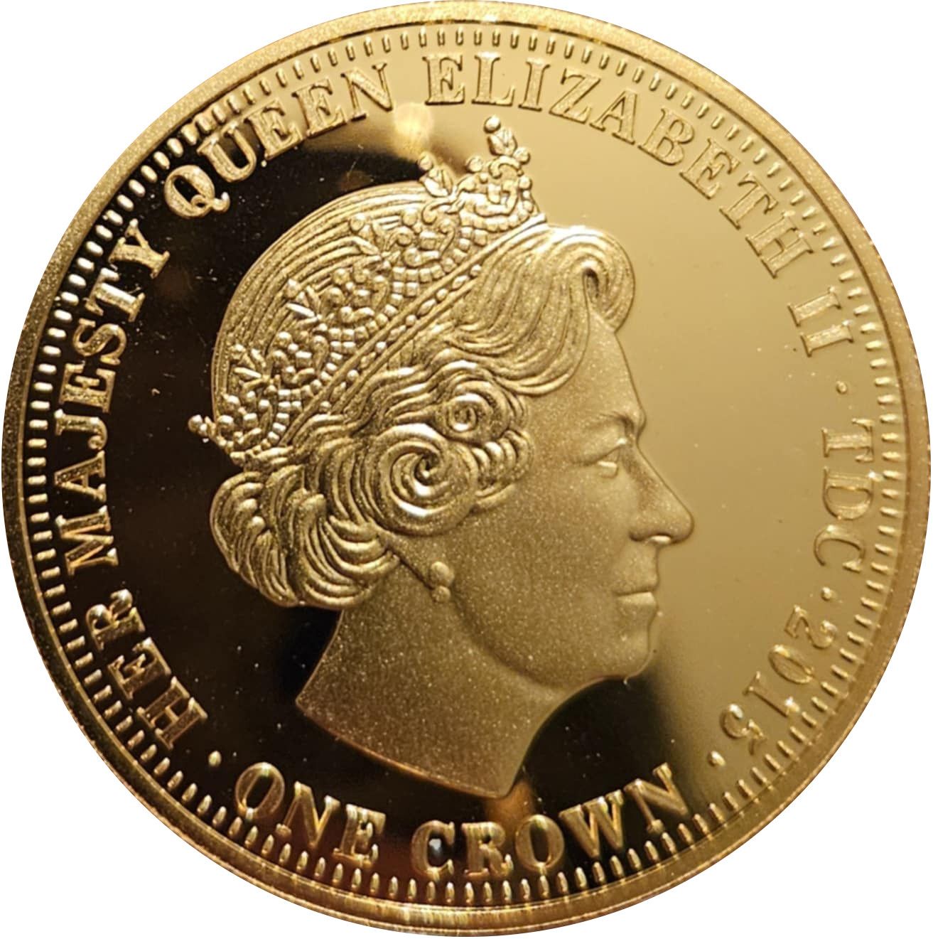 Tristan da Cunha 1 Crown - Elizabeth II Captain James Cook obverse