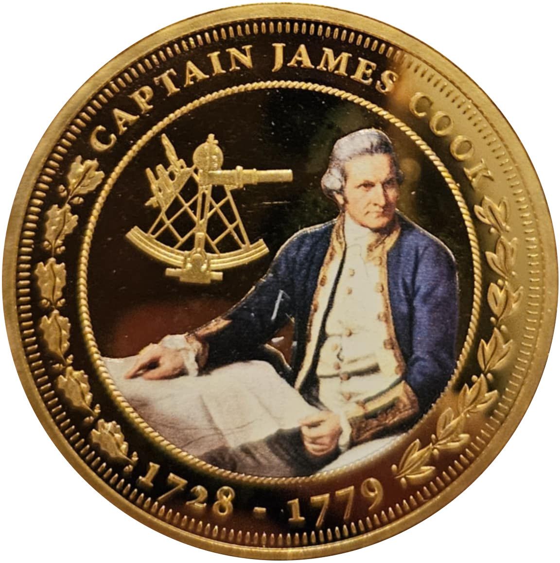 Tristan da Cunha 1 Crown - Elizabeth II Captain James Cook