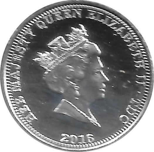 Tristan da Cunha 1 Pound - Queen Elizabeth II 90th Birthday obverse