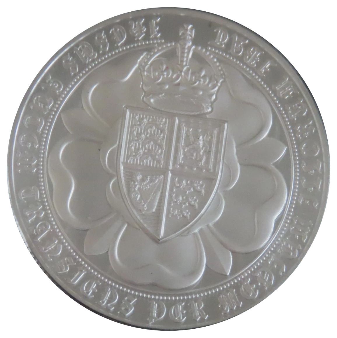 Gibraltar 5 Sovereigns - Charles III 535 years of Sovereign; Silver