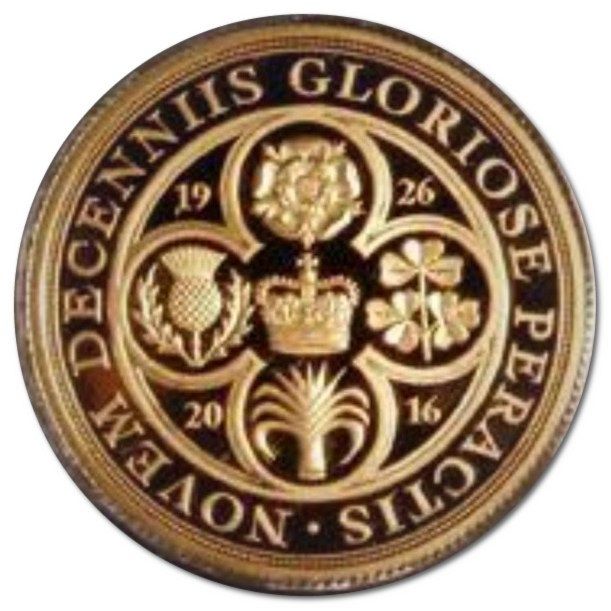 Gibraltar ¼ Sovereign - Elizabeth II 90th Birthday; Gold Piedfort