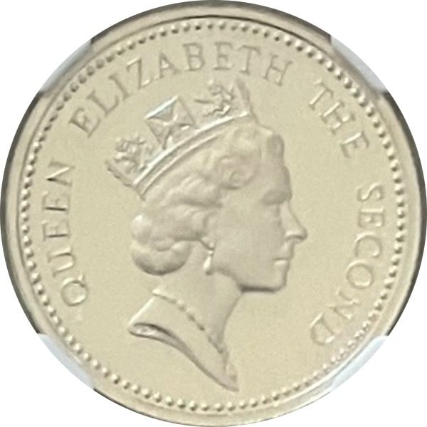 Falkland Islands 1 Pound - Elizabeth II 3rd portrait; Silver Proof Issue obverse