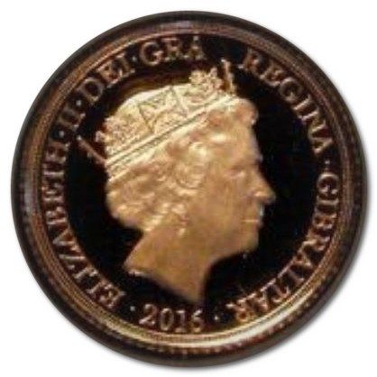 Gibraltar ¼ Sovereign - Elizabeth II 90th Birthday; Gold Proof obverse