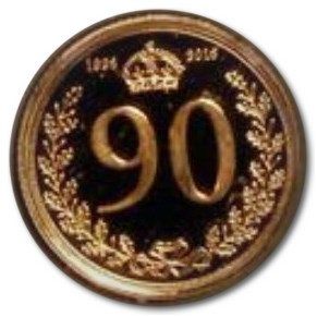 Gibraltar ¼ Sovereign - Elizabeth II 90th Birthday; Gold Proof