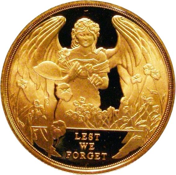 Gibraltar 2 Sovereigns - Elizabeth II Lest we forget; Gold Proof