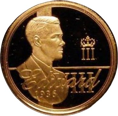 Gibraltar 1 Sovereign - Elizabeth II Year of the Three Kings - Edward VIII obverse