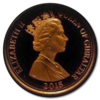 Gibraltar 1 Pound - Elizabeth II St George and the Dragon obverse